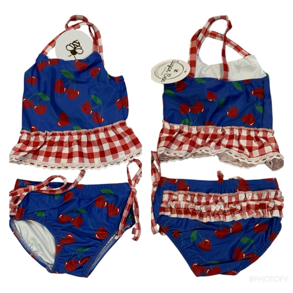 Cherry Delight Kids Bikini Set‎